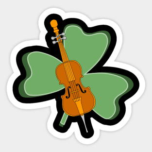 Shamrock Cello Sticker